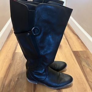 Black tall boot- Womens 13W